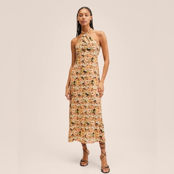 MANGO Floral dress - Picture 3 of 4